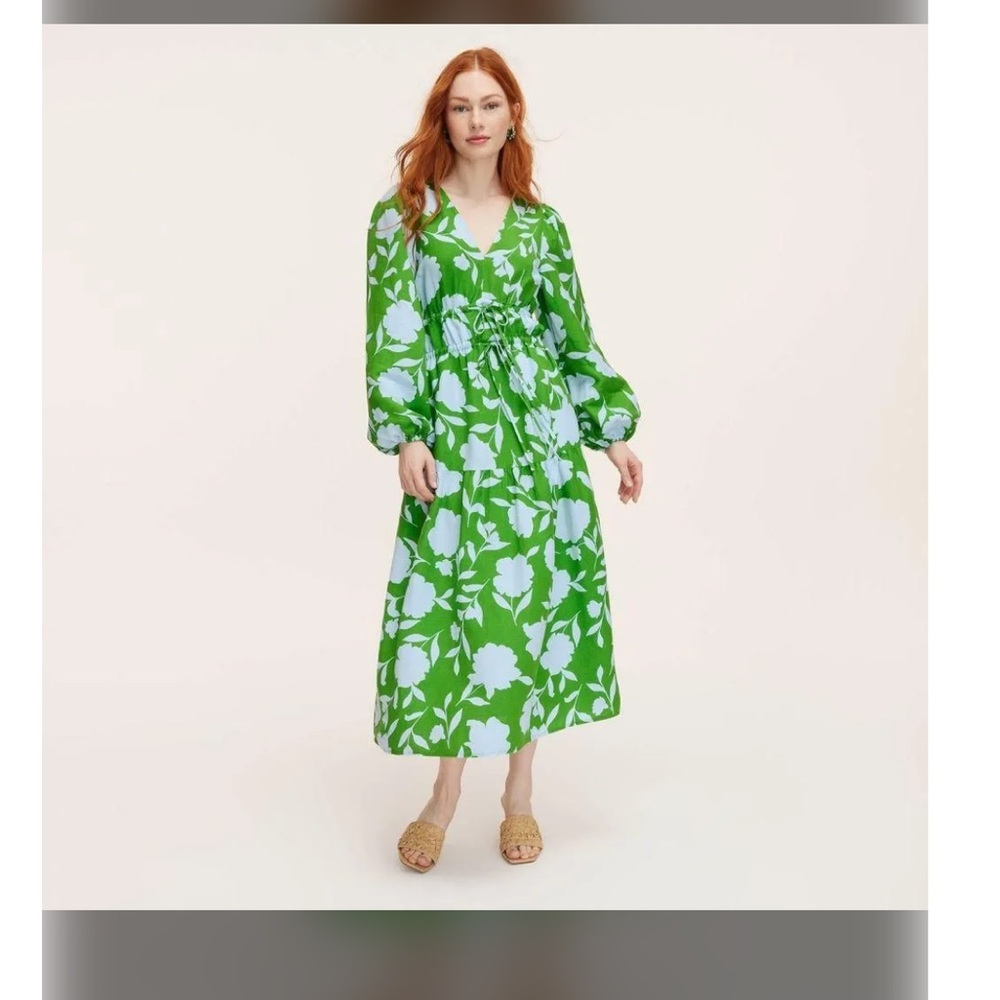 Kate Spade ♠️ x Target 🎯 Exclusive Green Floral Long Sleeve Sundress